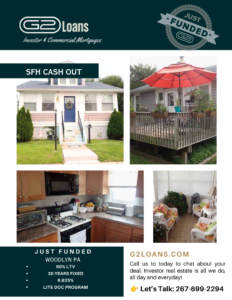 SINGLE FAMILY RENTAL CASH OUT